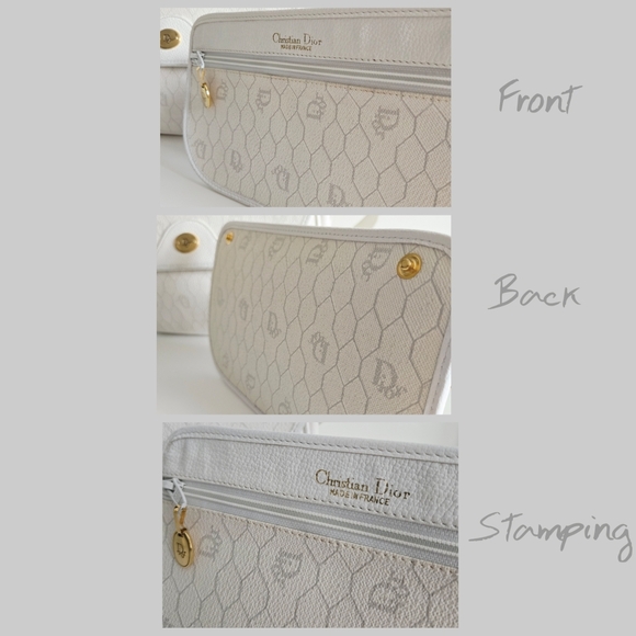 Authentic DIOR Set Honeycomb Versatile Shoulder Crossbody Pochette Wallet 2pc - Picture 16 of 16